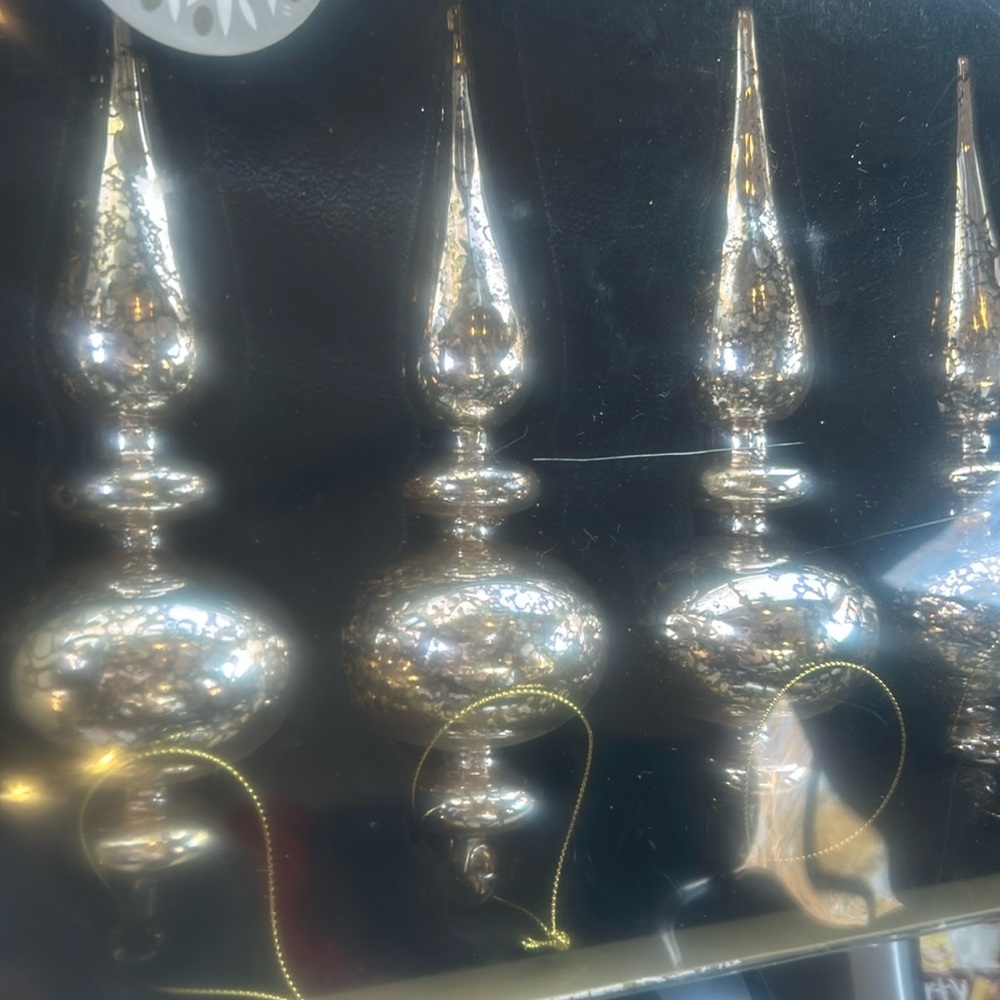 Silver Mercury Glass Ornament ;Christmas ; etc PLUS FREE HOLIDAY items!
